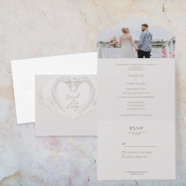 Foto alles in einer Hochzeit einladen All In One Einladung