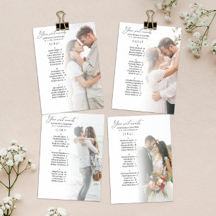 Foto Alphabetische Hochzeitskarte