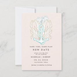 Foto an der Küste Ändern Sie das Datum Einladung