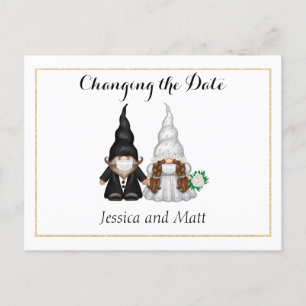 Foto Ändern des Datums Postkarte mit Spaß Gnome