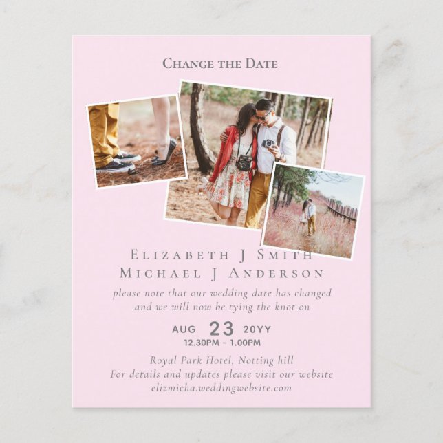 FOTO ändert die Datumspläne Aufschieben JEDES Erei (Vorderseite)