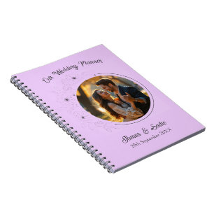Foto Anemone on Light Lilac Wedding Planner Notizblock