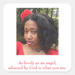 Foto-Angebot für sie Quadratischer Aufkleber