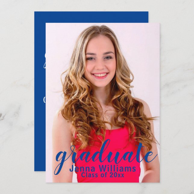 Foto-Ankündigung Party Einladung (Vorne/Hinten)