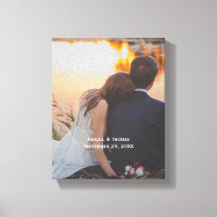 Foto Anpassen Personalisieren Hochzeit Leinwanddruck