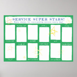 Foto-Anzeigeangestellter des Monats Poster