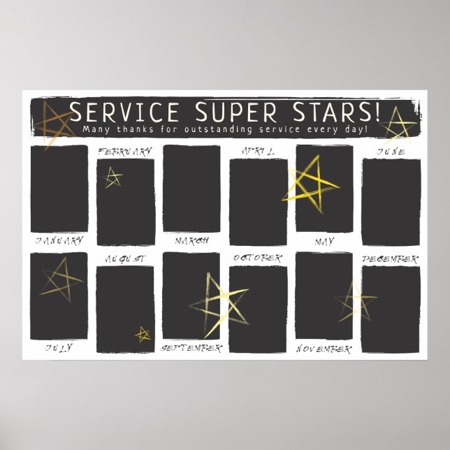 Foto-Anzeigeangestellter des Monats Poster (Vorne)