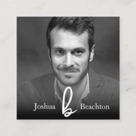 *~* Foto AP31 Beruflich einfache Minimal QR Quadratische Visitenkarte