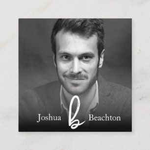 *~* Foto AP31 Beruflich einfache Minimal QR Quadratische Visitenkarte