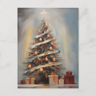 *~* Foto AP44 Vintage Pastell Magisches Weihnachte Feiertagspostkarte