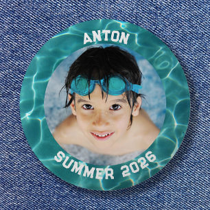 Foto Aqua Green Schwimmbad Grenzen Button