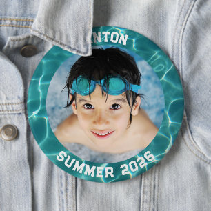Foto Aqua Green Schwimmbad Rahmen Button