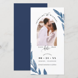 Foto Arch, Navy Hochzeit speichern das Date Leseze