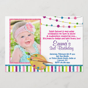 Foto Art Geburtstag, Sparkle, Glitzer Einladung