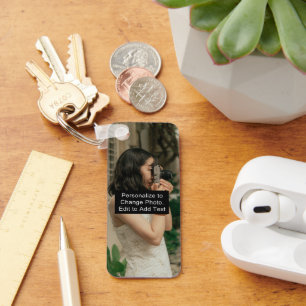 Foto Art Name Monogram Zitat Aluminium Rec Schlüsselanhänger