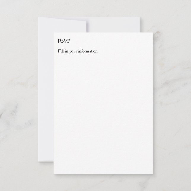 Foto Artwork Vert Card für benutzerdefinierte UAWG RSVP Karte (Rückseite)