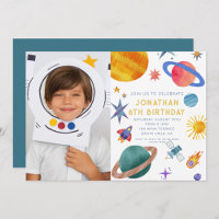 Foto Astronaut Planets Space Boy Geburtstag