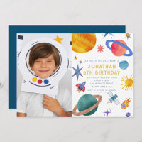 Foto Astronaut Planets Space Boy Geburtstag