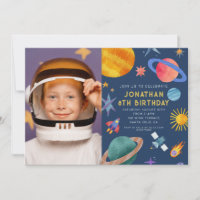 Foto Astronaut Planets Space Boy Geburtstag