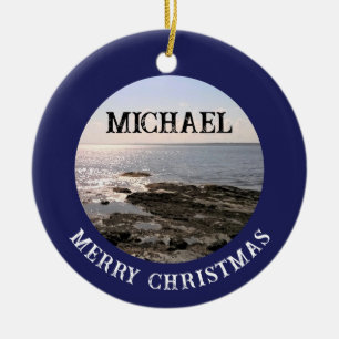 Foto Atlantischer Ozean - Name für Navy Blue Keramik Ornament