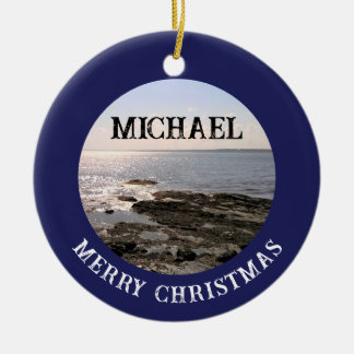 Foto Atlantischer Ozean - Name für Navy Blue Keramik Ornament