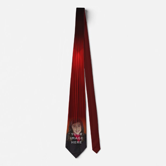 Foto auf Bühne addieren Ihren Bild-roten Krawatte (Vorderseite)