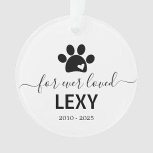 Foto auf dem Rücken-Hund-Gedenkstätte Ornament