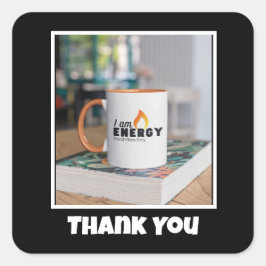 Foto-Aufkleber anpassen Quadratischer Aufkleber