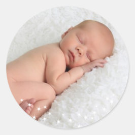 Foto-Aufkleber für Funkellicht Runder Aufkleber