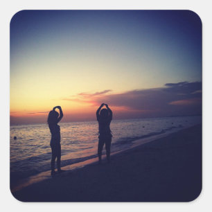 Foto-Aufkleber Quadratischer Aufkleber