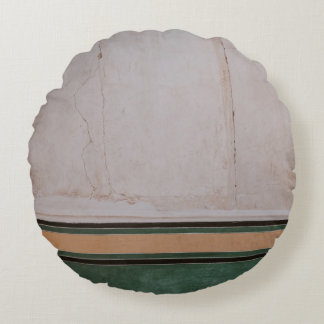 Foto aus braunem Betonbelag Rundes Kissen