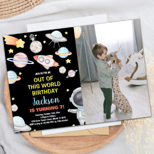 Foto aus dieser Welt Geburtstag Geburtstag Einladung