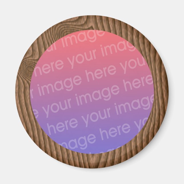 Foto aus Holz Magnet (Vorne)