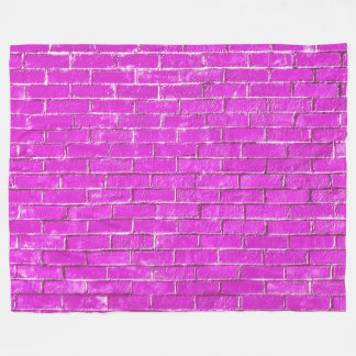 Foto aus rosa Ziegeln Fleecedecke