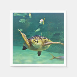 Foto aus Schildkrötenmeer Serviette