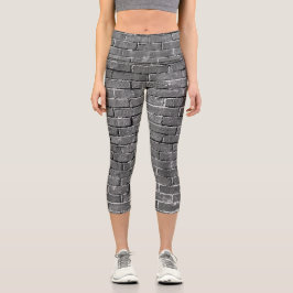 Foto aus Schwarz und Weiß Capri Leggings