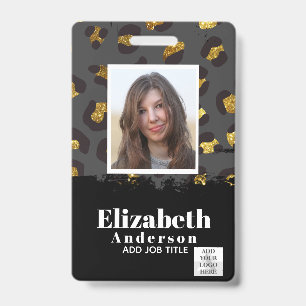 FOTO AUSWEIS - Mitarbeiter VIP Pass Girly Tierprin