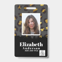 FOTO AUSWEIS - Mitarbeiter VIP Pass Girly Tierprin