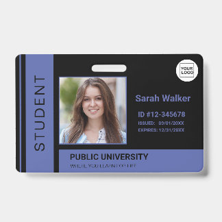 Foto-Ausweis-Universität blau Ausweis