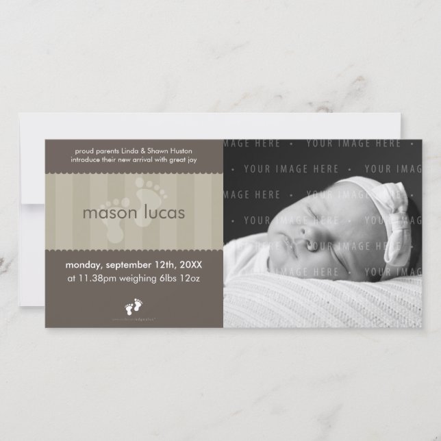 FOTO BABY ANKÜNDIGUNG: Happy Fee 8L Ankündigung (Vorderseite)