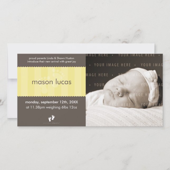 FOTO BABY ANKÜNDIGUNG: Happy Fees 6L Ankündigung (Vorderseite)