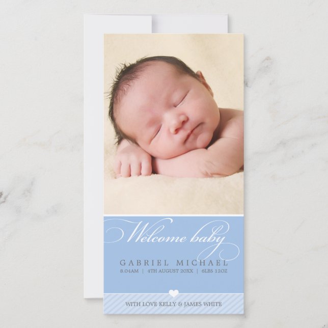 FOTO BABY ANKÜNDIGUNG: hübscher Typ 5 Ankündigung (Vorderseite)