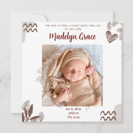 FOTO BABY ANKÜNDIGUNG - ZOLLBAR