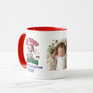 Foto Baby First Christmas Santa Deer Persönlich ge Tasse