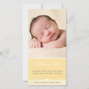 FOTO-BABY-MITTEILUNG:: reizende Art - 2 Ankündigung