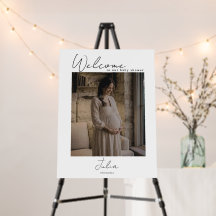 Foto-Baby-Shower-Willkommensschild, Baby-Shower-Pa