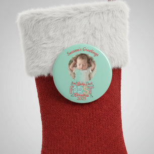Foto BABYS Erstes Weihnachten Personalisieren Magnet