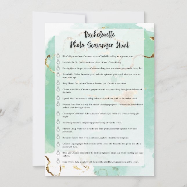 Foto Bachelorette Einladung (Vorderseite)