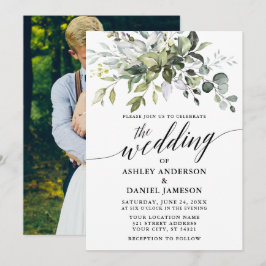 Foto Back Wedding Einladung