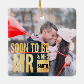 Foto bald, zum Herr und Frau Customized zu sein Keramikornament